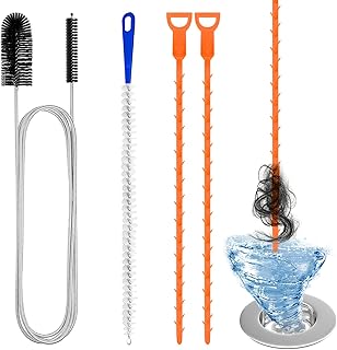 Redamancy 4 Pièces Deboucheur Canalisation Brosse, Deboucheur Canalisation, Brosse Nettoyage Deboucheur Canalisation, Outil de Débouchage d