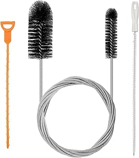 200cm Nettoyage Canalisation 3 Pcs Goupillon pour Canalisation Goupillon Evier Long Brosse Fine Nettoyage Debouchage Tuyauterie Tuyau Nettoyage Brosse Deboucheur Canalisation pour Nettoyage d