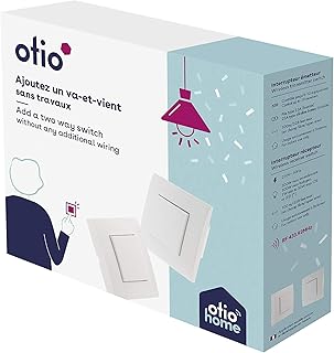 Otio - Interrupteur Va-et-Vient Sans Fil Connecté Encastré - Contrôle Jusqu