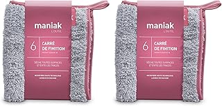 Chiffon Microfibre Spécial Salle de Bain – Sèche Toutes Les Surfaces & Evite Les Traces pour Un résultat Impeccable ! Produit Durable (Lot de 2)