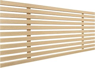 DHOME Tête de lit en Bois recyclé MDF Lit en Palettes Style Japonais Ferrures incluses (90cm, Bois Naturel)