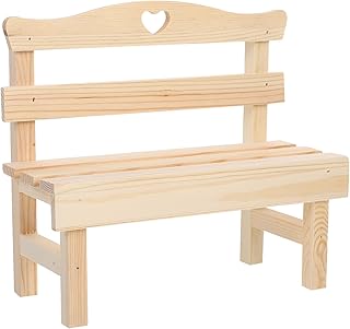 Chaise Miniature en Bois Pin, Meuble Décoratif Écologique 25X23X11,5 CM pour Ornement de Chambre et Photographie