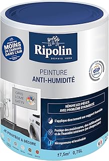 RIPOLIN - Peinture Anti-Humidité Intérieur - Haute Protection pour Murs Sujets aux Infiltrations d